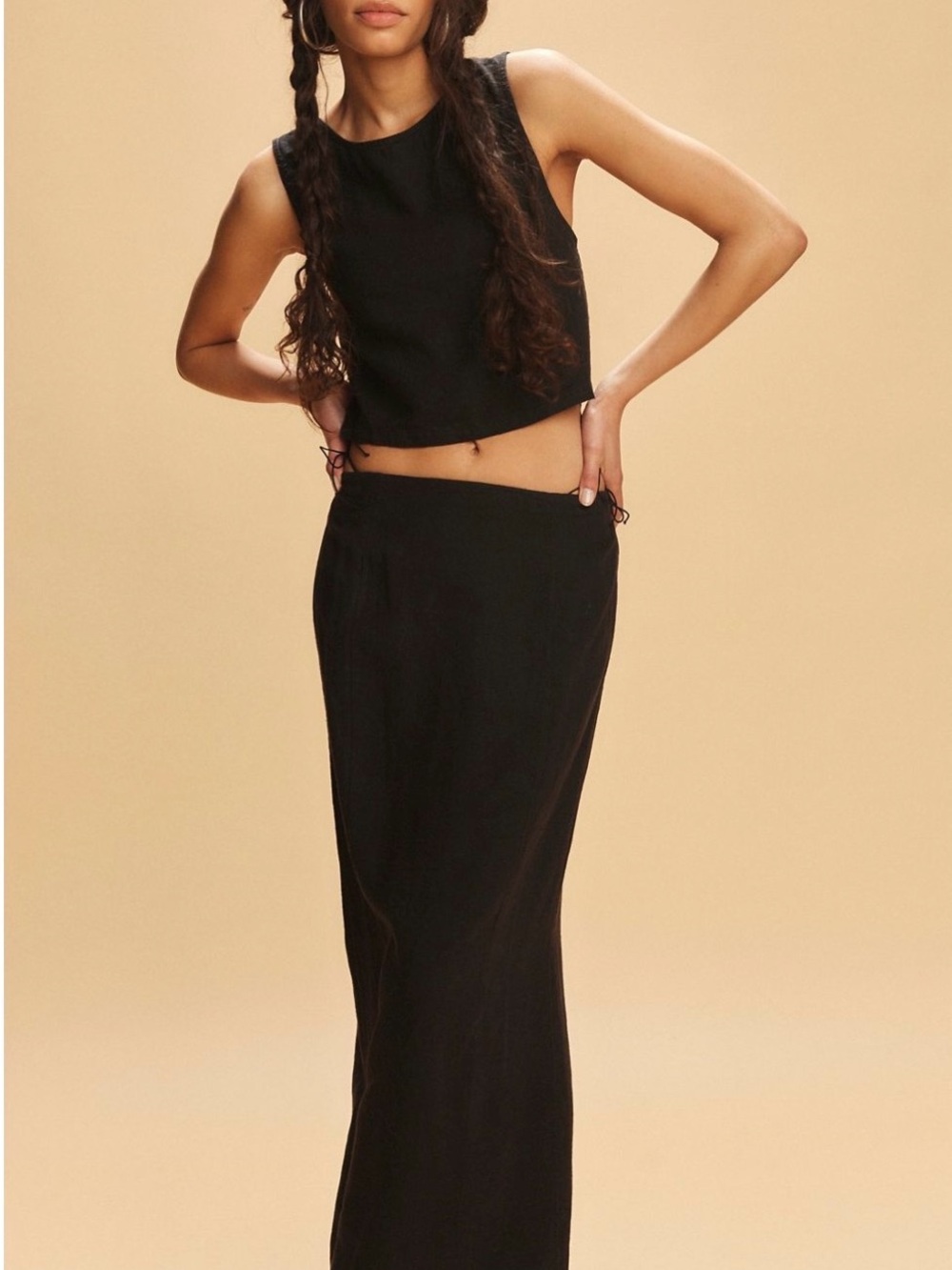 Free People Mon Cheri Linen Set